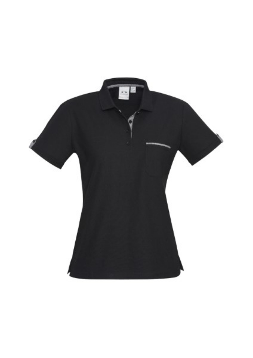 Picture of Biz Collection Ladies Edge Polo Shirt Polyester Cotton Pique Knit